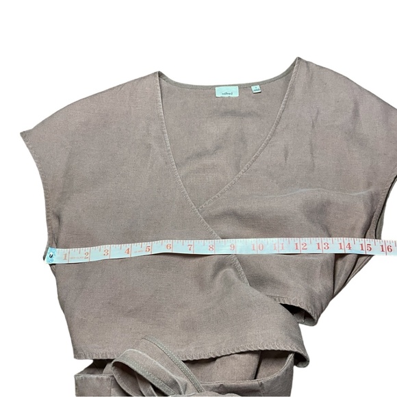 ARITZIA Wilfred Linen / Lyocell Blend BRAX Jumpsuit in Nutmeg Influencer Fav 2 - Picture 6 of 8